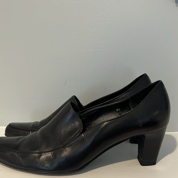 Vaneli Classic Black Leather Pumps | Square Toe | Size 9S (Slim Fit) - Picture 2 of 10